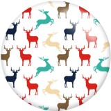 20MM  Colorful pattern  pattern Print glass snaps buttons