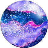 20MM Golden Line Colorful  Texture Pattern Print glass snaps buttons  DIY jewelry