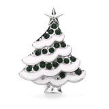 Christmas tree 20MM  design Rhinestone  Metal snap buttons