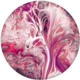 20MM Colorful pattern Print glass snaps buttons