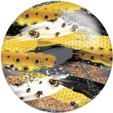 20MM Colorful Art Pattern Print glass snaps buttons  DIY jewelry