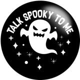 20MM Halloween Print glass snaps buttons  DIY jewelry