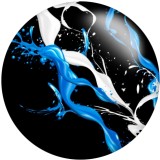 20MM Colorful pattern Print glass snaps buttons
