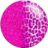 20MM Leopard Pattern Print glass snaps buttons  DIY jewelry