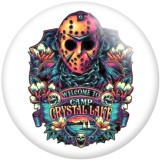 20MM Halloween Print glass snaps buttons  DIY jewelry