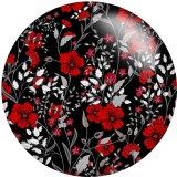 20MM  pattern  Print glass snaps buttons