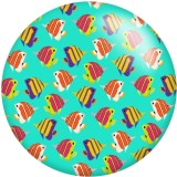 20MM  pattern  Print glass snaps buttons