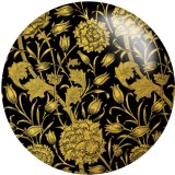 20MM Colorful pattern  Print glass snaps buttons  DIY jewelry