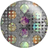 20MM  Colorful pattern  pattern Print glass snaps buttons