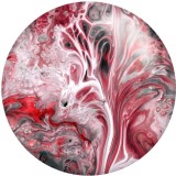 20MM Colorful pattern Print glass snaps buttons