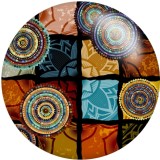 20MM  pattern  Print glass snaps buttons