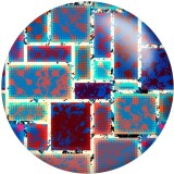 20MM  pattern  Print glass snaps buttons