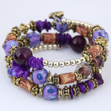 Ethnic Style Versatile Multilayer Bracelet Women's Handmade Beads Winding Bracelet