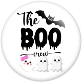 20MM Halloween Print glass snaps buttons  DIY jewelry