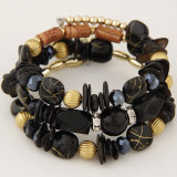 Bohemian Bracelet Retro Turquoise Agate Beads Multi layer Winding Bracelet