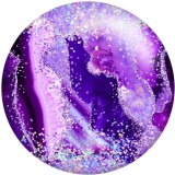 20MM Golden Line Colorful  Texture Pattern Print glass snaps buttons  DIY jewelry
