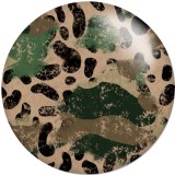 20MM Pretty Leopard Pattern Print glass snaps buttons  DIY jewelry