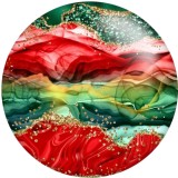 20MM Colorful Art Pattern  Print glass snaps buttons  DIY jewelry
