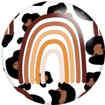 20MM Leopard Pattern Print glass snaps buttons  DIY jewelry