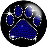 20MM DOG LOVE  Print glass snaps buttons  DIY jewelry