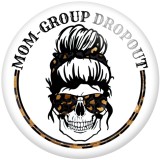 20MM Sport Girl Print glass snaps buttons  DIY jewelry