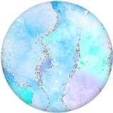 20MM Golden Line Colorful  Texture Pattern Print glass snaps buttons  DIY jewelry