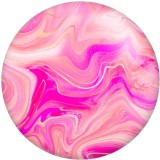 20MM Golden Line Colorful  Texture Pattern Print glass snaps buttons  DIY jewelry