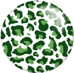 20MM Pretty Leopard Pattern Print glass snaps buttons  DIY jewelry