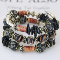 Ethnic Style Versatile Multilayer Bracelet Women's Handmade Beads Winding Bracelet
