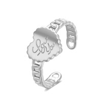 New Stainless Steel Open Adjustable Ring