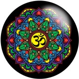 20MM Faith pattern Print glass snaps buttons