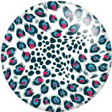 20MM Flower Nurse Lotus Print glass snaps buttons