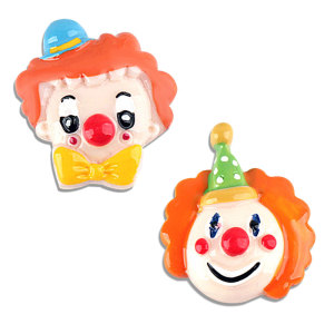 Circus clown resin is suitable for 20MM Snaps Buttons