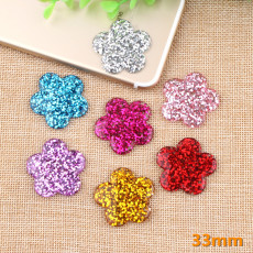 Shiny pink flower resin suitable for 18MM Snaps Buttons