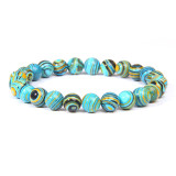 8mm natural stone beads bracelet elastic string agate, natural turquoise, lapis lazuli, tiger's eye stone