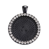 100pcs/lot Alloy Time gem internal diameter 25mm point drill round alloy base bracket diy diamond inlaid zinc alloy accessories
