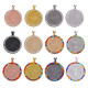 100pcs/lot Alloy Time gem internal diameter 25mm point drill round alloy base bracket diy diamond inlaid zinc alloy accessories