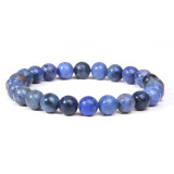 8mm natural stone beads bracelet elastic string agate, natural turquoise, lapis lazuli, tiger's eye stone