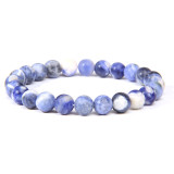 8mm natural stone beads bracelet elastic string agate, natural turquoise, lapis lazuli, tiger's eye stone