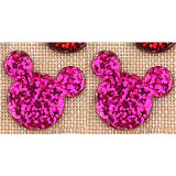 Shining powder Minnie resin is suitable for 18MM Snaps Buttons