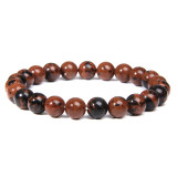 8mm natural stone beads bracelet elastic string agate, natural turquoise, lapis lazuli, tiger's eye stone