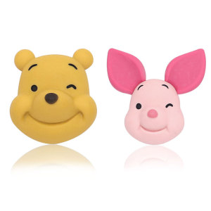 Cartoon bear pig flat bottom mobile phone case hair clip accessories diy resin accessories