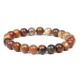 8mm natural stone beads bracelet elastic string agate, natural turquoise, lapis lazuli, tiger's eye stone