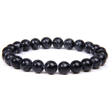 8mm natural stone beads bracelet elastic string agate, natural turquoise, lapis lazuli, tiger's eye stone