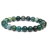 8mm natural stone beads bracelet elastic string agate, natural turquoise, lapis lazuli, tiger's eye stone