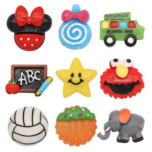 Cartoon Christmas basketball expression bag smiling face flat bottom mobile phone case hair clip accessories diy resin accessories