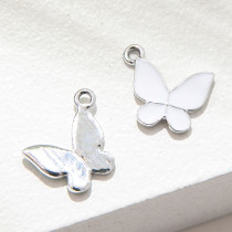 10pcs/lot  High-quality Alloy Solid butterfly cartoon pendant earrings bracelet female diy pendant alloy oil dripping accessories