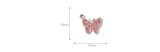 10pcs/lot  High-quality Alloy Colorful diamond butterfly bracelet, clavicle chain, ankle chain, female jewelry pendant, alloy electroplating accessories
