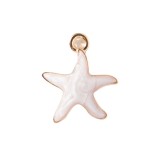 10pcs/lot High-quality Alloy Ocean Star Mini Colorful Starfish Alloy Oil Dropping Pendant DIY Pendant Bracelet Accessories