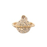 10pcs/lot  High-quality Alloy Diamond satellite fishtail planet alloy electroplating pendant DIY earrings necklace women accessories